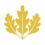 The LEED oak leaves logo rendered in gold