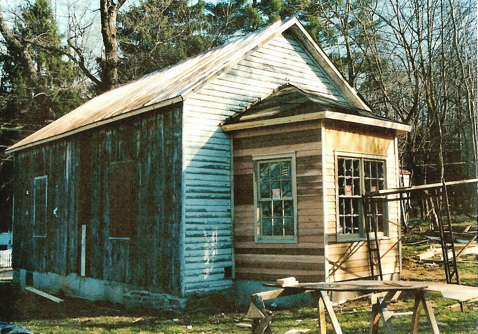 Primitive Baptist Church, during restoration. Photo by James Hricko Architect LLC.