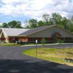 Exterior, Foxcroft School Maintenance Building. Photo by James Hricko Architect LLC.