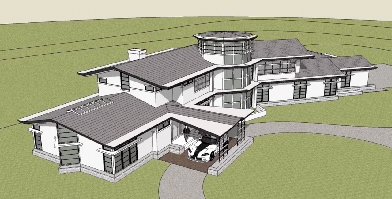Rendering, Hickory Wind. Image by James Hricko Architect LLC.