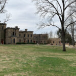 Exterior, front elevation with addition, Melrose Castle. Photo by James Hricko Architect LLC.
