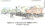 Sketch, Pedestrian Plaza. Image by James Hricko Architect LLC.