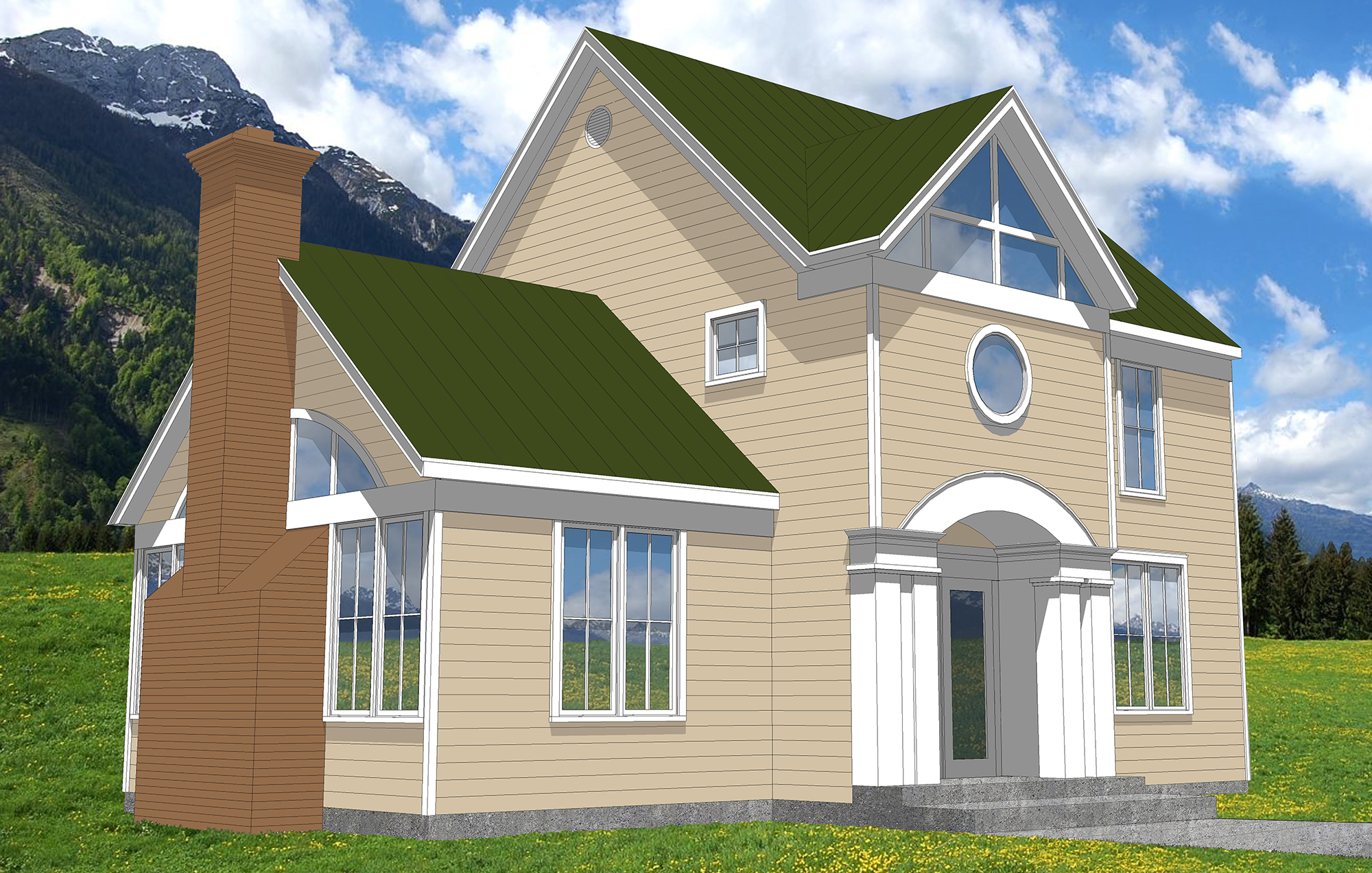 House Plan: Gibson. Image by James Hricko Architect LLC.