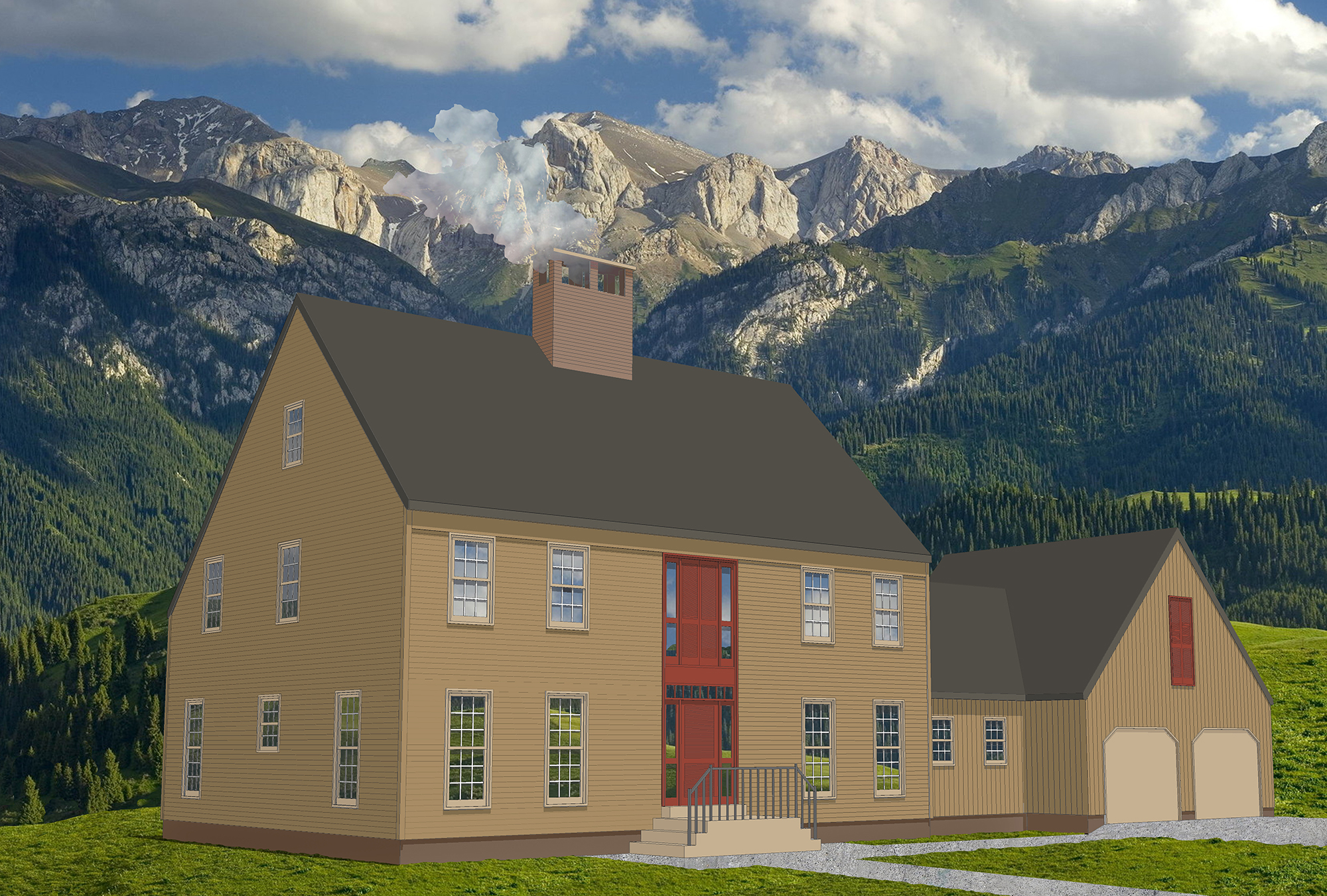 House Plan: Saltbox. Image by James Hricko Architect LLC.