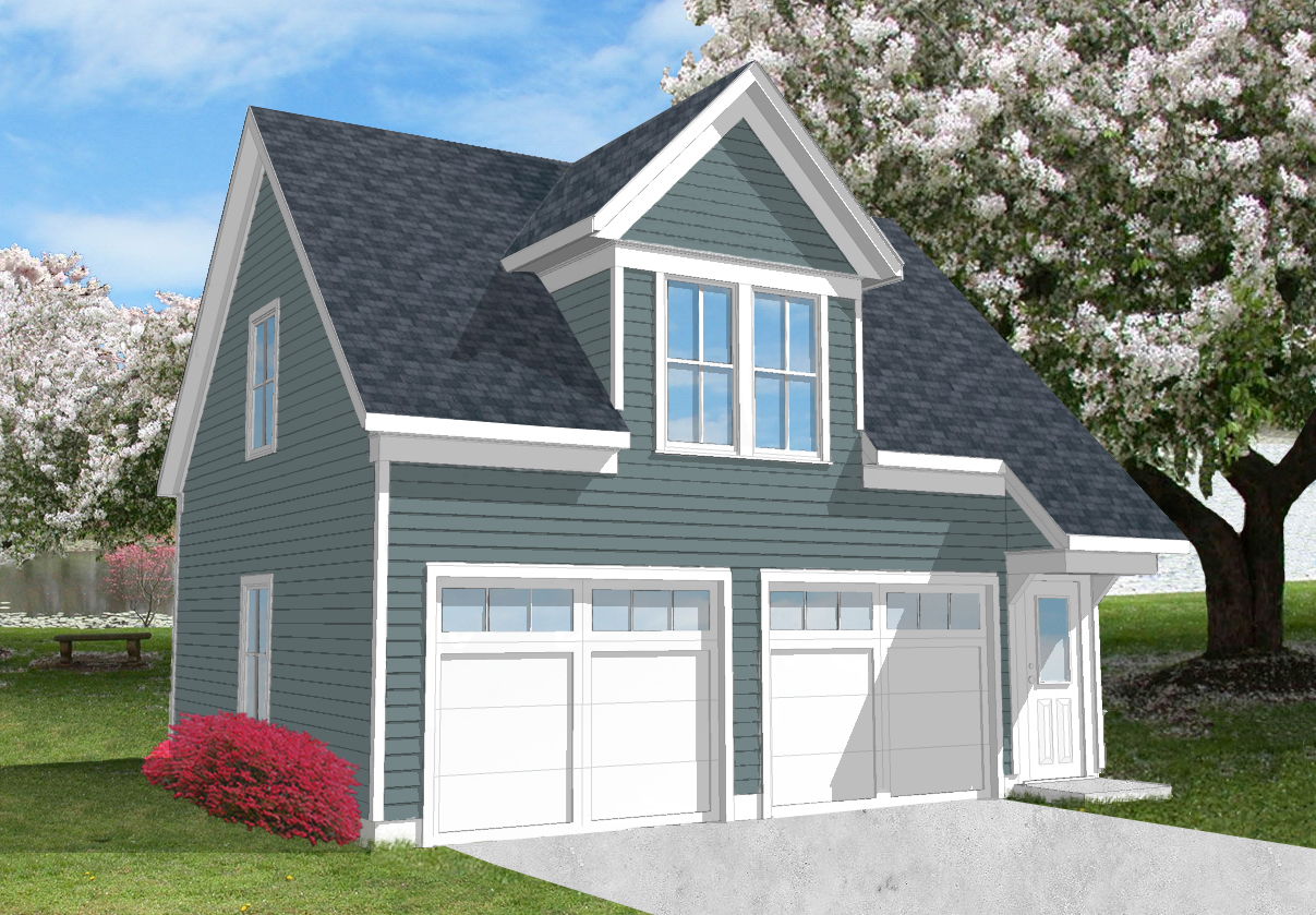 Carriage House Plan: Studio. Image by James Hricko Architect LLC.