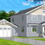 House Plan: Madison (B). Image by James Hricko Architect LLC.