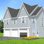 Carriage House Plan: Twin Gables. Image by James Hricko Architect LLC.