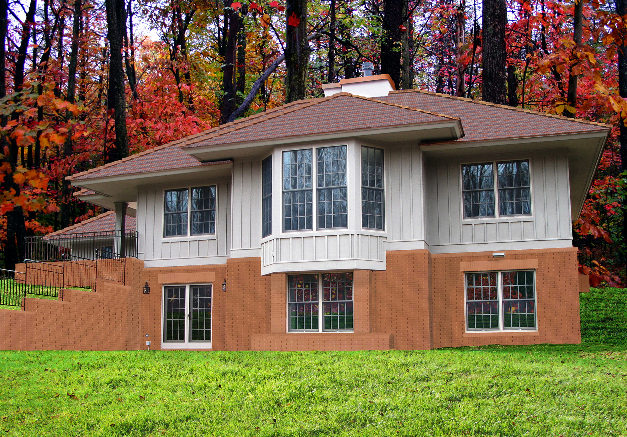 House Plan: Woodland. Image by James Hricko Architect LLC.