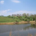 View from the pond, Pond View House. Photo by James Hricko Architect LLC.