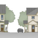Rendering, Purcellville Office Buildings. Image by James Hricko Architect LLC.