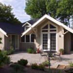 Exterior, rear of the house with the new addition. Sears, Roebuck and Co. Remodel and Cottage. Photo by John Magor for James Hricko Architect LLC.