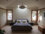 Interior, master bedroom, Waterloo Cottage. Photo by James Hricko Architect LLC.