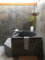 Interior, bath, Waterloo Cottage. Photo by James Hricko Architect LLC.